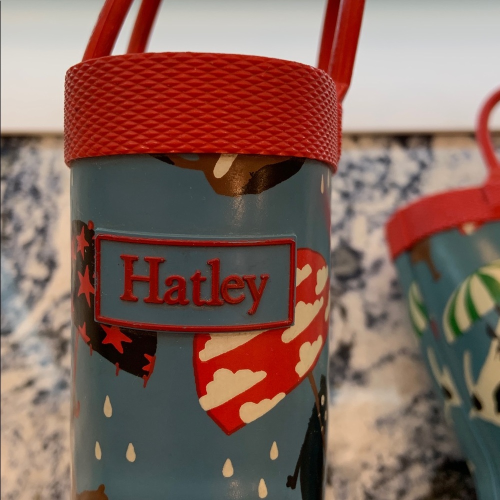 Hatley Kids' Red Rain Boots Size 8 - Picture 6 of 11